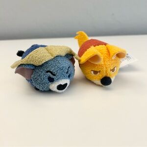 Zootopia Tsum Tsum Disney Plush | Chief Bogo and Finnick Stuffed Animals